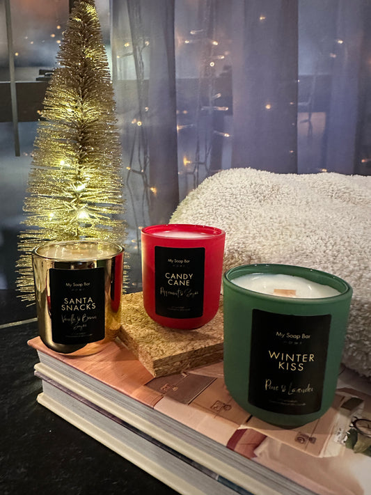 Naughty Little Elves Three Candle Trio