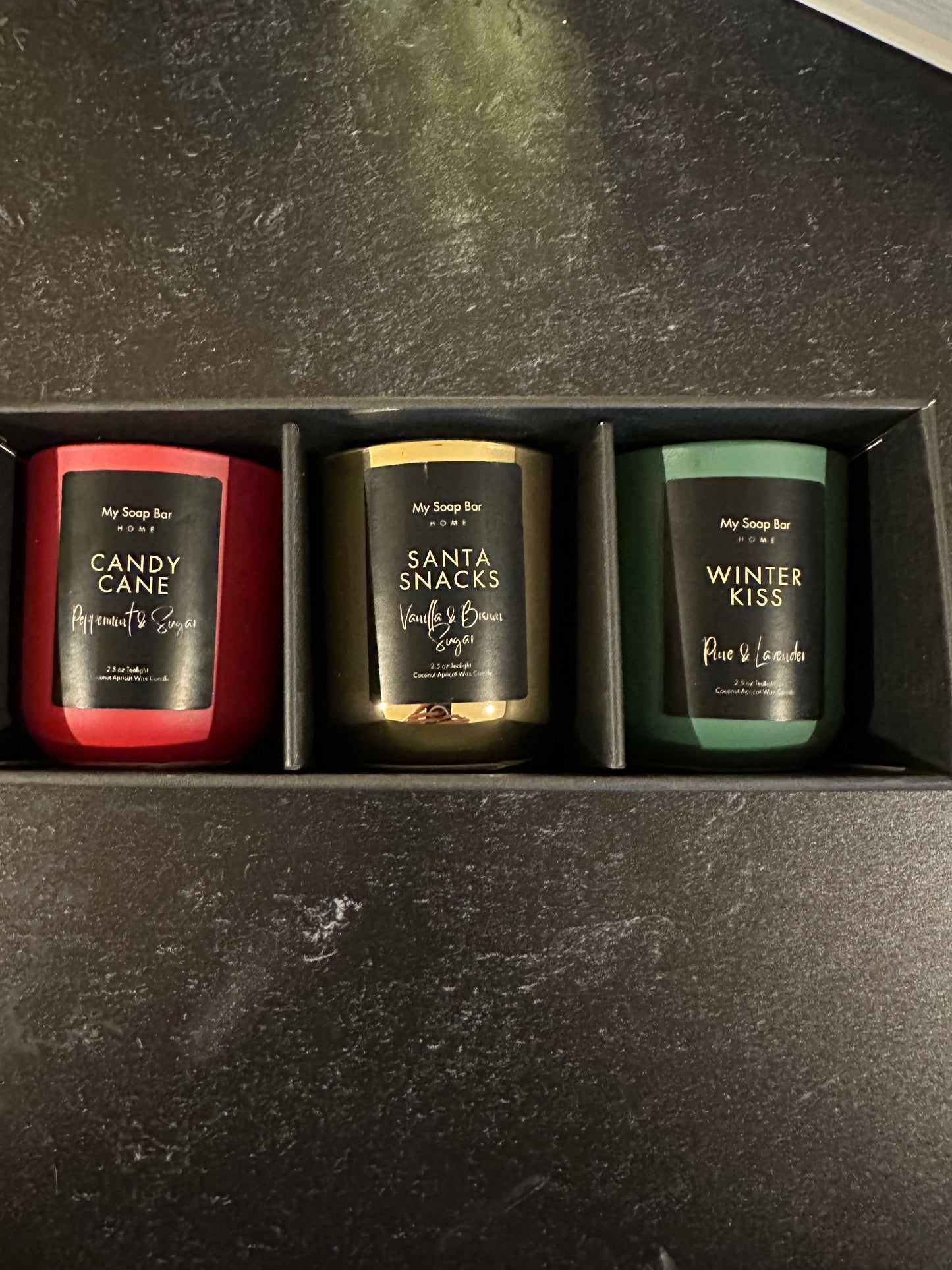 Naughty Little Elves Three Candle Trio