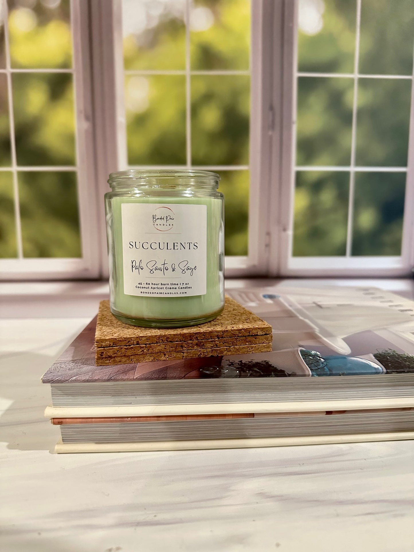 Succulents Candle
