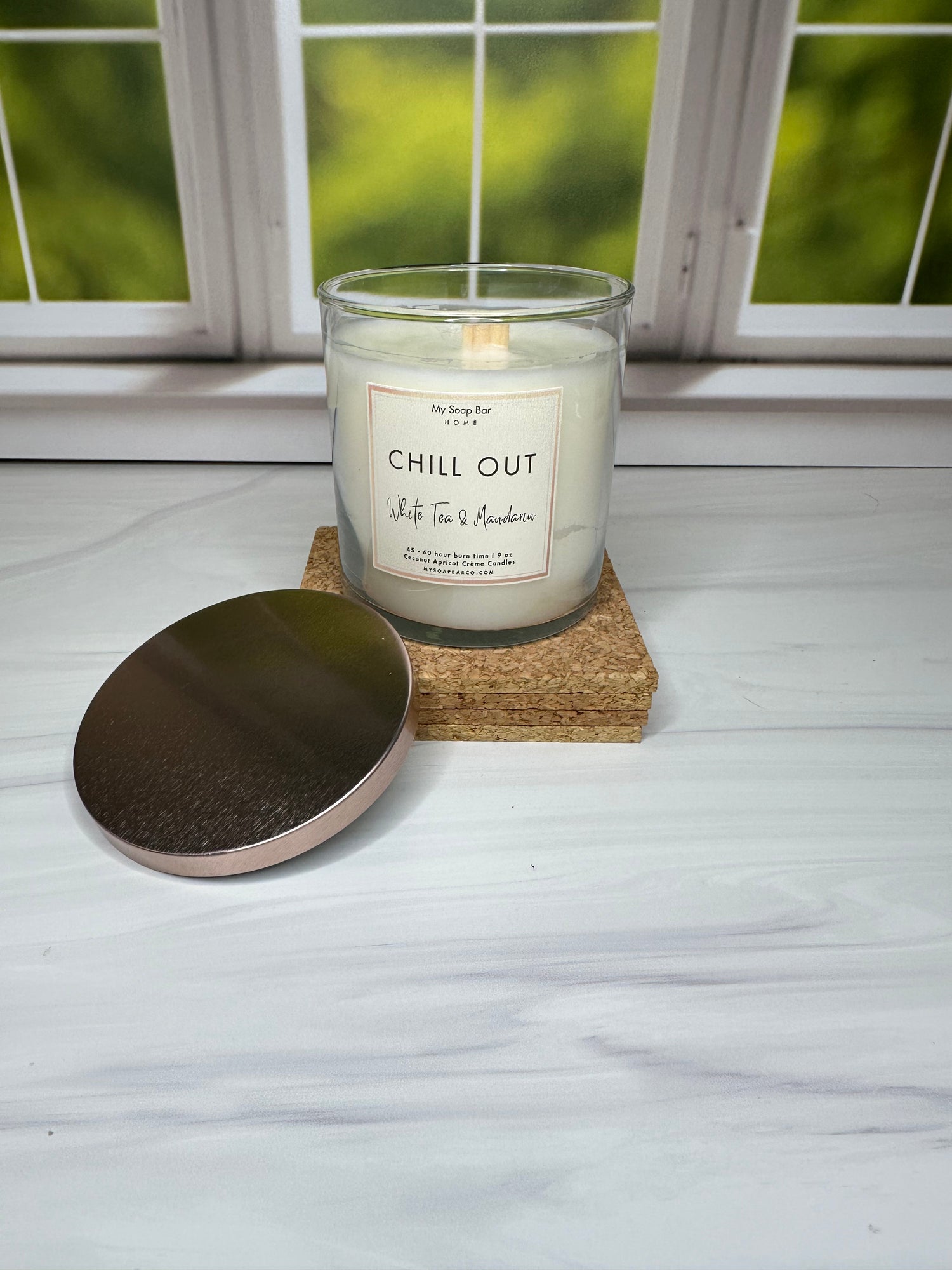 Luxe Coconut Apricot Wood Wick Candle