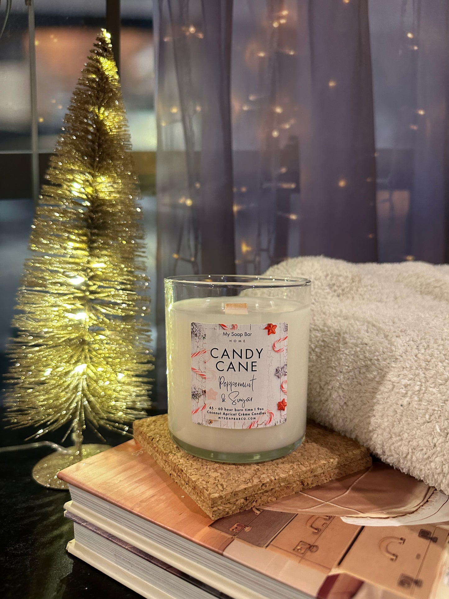 Candy Cane Candle