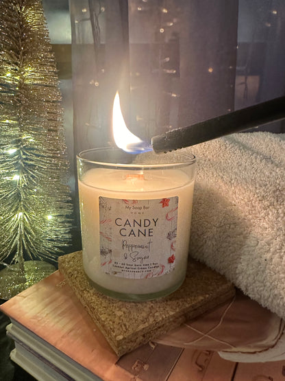 Candy Cane Candle